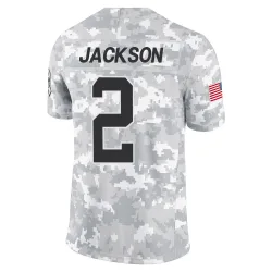 Michael Jackson Carolina Panthers Limited Men's 2024 Salute to Service Jersey (Arctic Camo)