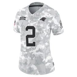 Michael Jackson Carolina Panthers Limited Women's 2024 Salute to Service Jersey (Arctic Camo)