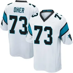 Michael Oher Carolina Panthers Game Men's Jersey (White)