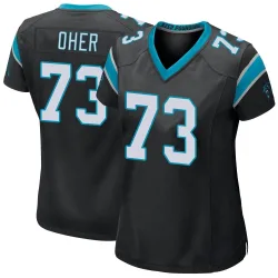 Michael Oher Carolina Panthers Game Women's Team Color Jersey (Black)