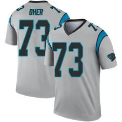 Michael Oher Carolina Panthers Legend Men's Inverted Silver Jersey ()