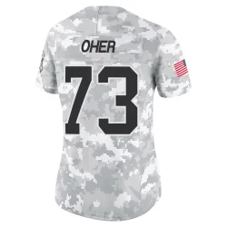 Michael Oher Carolina Panthers Limited Women's 2024 Salute to Service Jersey (Arctic Camo)