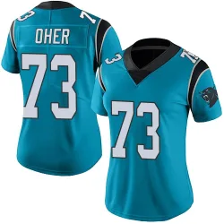 Michael Oher Carolina Panthers Limited Women's Alternate Vapor Untouchable Jersey (Blue)