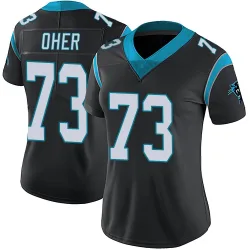 Michael Oher Carolina Panthers Limited Women's Team Color Vapor Untouchable Jersey (Black)