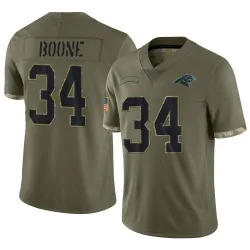 Mike Boone Carolina Panthers Limited Men's 2022 Salute To Service Jersey (Olive)