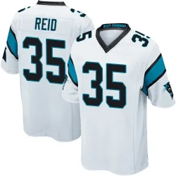 Mike Reid Carolina Panthers Game Men's Jersey (White)