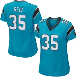 Mike Reid Carolina Panthers Game Women's Alternate Jersey (Blue)