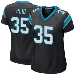 Mike Reid Carolina Panthers Game Women's Team Color Jersey (Black)