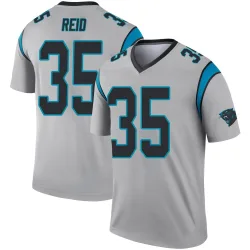 Mike Reid Carolina Panthers Legend Youth Inverted Silver Jersey ()