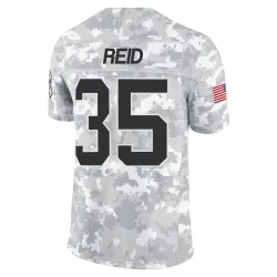 Mike Reid Carolina Panthers Limited Men's 2024 Salute to Service Jersey (Arctic Camo)