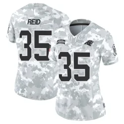 Mike Reid Carolina Panthers Limited Women's 2024 Salute to Service Jersey (Arctic Camo)