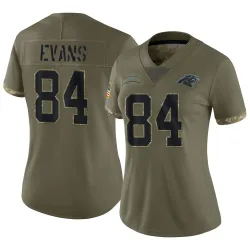 Mitchell Evans Carolina Panthers Limited Women's 2022 Salute To Service Jersey (Olive)