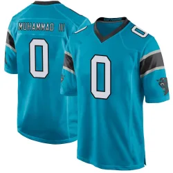 Moose Muhammad III Carolina Panthers Game Men's Alternate Jersey (Blue)