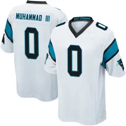 Moose Muhammad III Carolina Panthers Game Men's Jersey (White)
