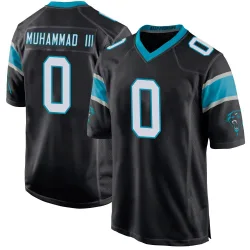Moose Muhammad III Carolina Panthers Game Men's Team Color Jersey (Black)