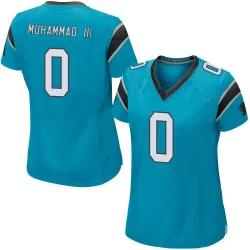 Moose Muhammad III Carolina Panthers Game Women's Alternate Jersey (Blue)