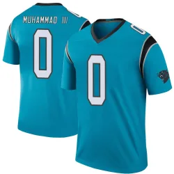 Moose Muhammad III Carolina Panthers Legend Men's Color Rush Jersey (Blue)