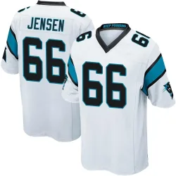 Nash Jensen Carolina Panthers Game Men's Jersey (White)