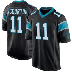 Nic Scourton Carolina Panthers Game Men's Team Color Jersey (Black)