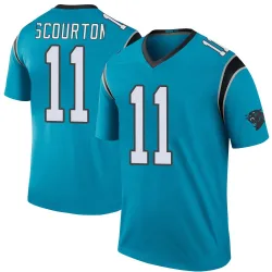 Nic Scourton Carolina Panthers Legend Men's Color Rush Jersey (Blue)