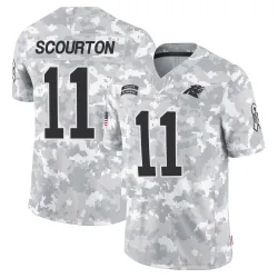 Nic Scourton Carolina Panthers Limited Men's 2024 Salute to Service Jersey (Arctic Camo)