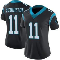 Nic Scourton Carolina Panthers Limited Women's Team Color Vapor Untouchable Jersey (Black)