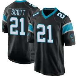 Nick Scott Carolina Panthers Game Men's Team Color Jersey (Black)