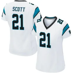 Nick Scott Carolina Panthers Game Women's Jersey (White)