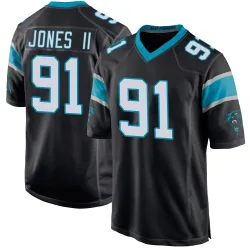 Pat Jones II Carolina Panthers Game Men's Team Color Jersey (Black)