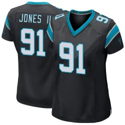 Pat Jones II Carolina Panthers Game Women's Team Color Jersey (Black)