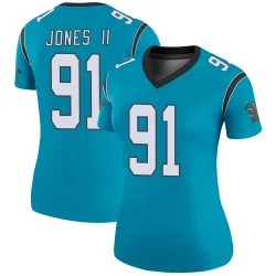 Pat Jones II Carolina Panthers Legend Women's Color Rush Jersey (Blue)