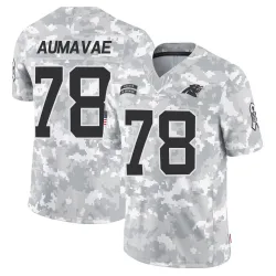 Popo Aumavae Carolina Panthers Limited Men's 2024 Salute to Service Jersey (Arctic Camo)