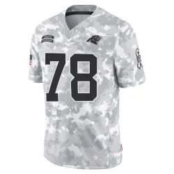 Popo Aumavae Carolina Panthers Limited Men's 2024 Salute to Service Jersey (Arctic Camo)