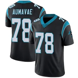 Popo Aumavae Carolina Panthers Limited Men's Team Color Vapor Untouchable Jersey (Black)