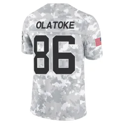 Praise Olatoke Carolina Panthers Limited Men's 2024 Salute to Service Jersey (Arctic Camo)