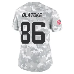 Praise Olatoke Carolina Panthers Limited Women's 2024 Salute to Service Jersey (Arctic Camo)
