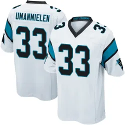 Princely Umanmielen Carolina Panthers Game Men's Jersey (White)