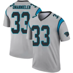 Princely Umanmielen Carolina Panthers Legend Men's Inverted Silver Jersey ()