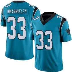 Princely Umanmielen Carolina Panthers Limited Men's Alternate Vapor Untouchable Jersey (Blue)