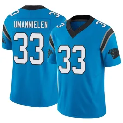 Princely Umanmielen Carolina Panthers Limited Men's Vapor F.U.S.E. Jersey (Blue)