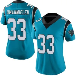 Princely Umanmielen Carolina Panthers Limited Women's Alternate Vapor Untouchable Jersey (Blue)