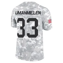 Princely Umanmielen Carolina Panthers Limited Youth 2024 Salute to Service Jersey (Arctic Camo)
