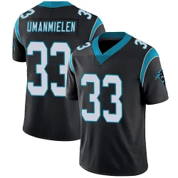 Princely Umanmielen Carolina Panthers Limited Youth Team Color Vapor Untouchable Jersey (Black)