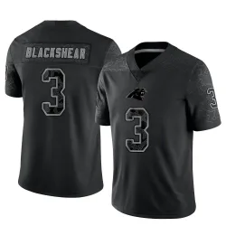 Raheem Blackshear Carolina Panthers Limited Men's Reflective Jersey (Black)