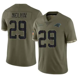 Rashaan Melvin Carolina Panthers Limited Men's 2022 Salute To Service Jersey (Olive)