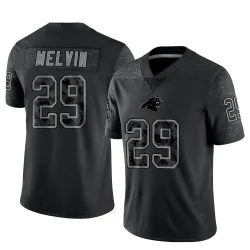 Rashaan Melvin Carolina Panthers Limited Men's Reflective Jersey (Black)