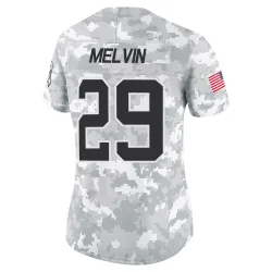 Rashaan Melvin Carolina Panthers Limited Women's 2024 Salute to Service Jersey (Arctic Camo)