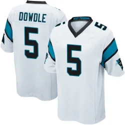 Rico Dowdle Carolina Panthers Game Men's Jersey (White)