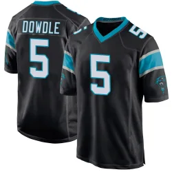 Rico Dowdle Carolina Panthers Game Men's Team Color Jersey (Black)