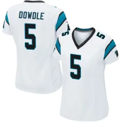 Rico Dowdle Carolina Panthers Game Women's Jersey (White)